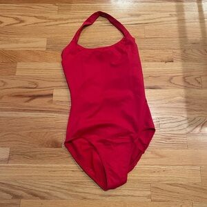 SoDanca Red Halter Leotard